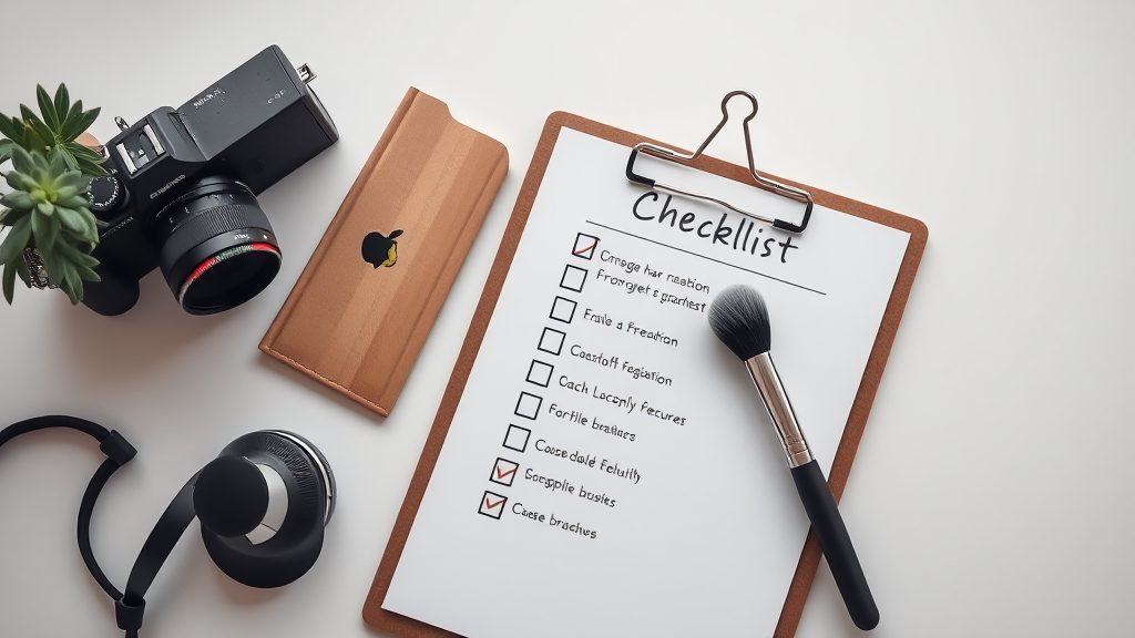 拍摄前准备清单：确保拍摄顺利的必备事项