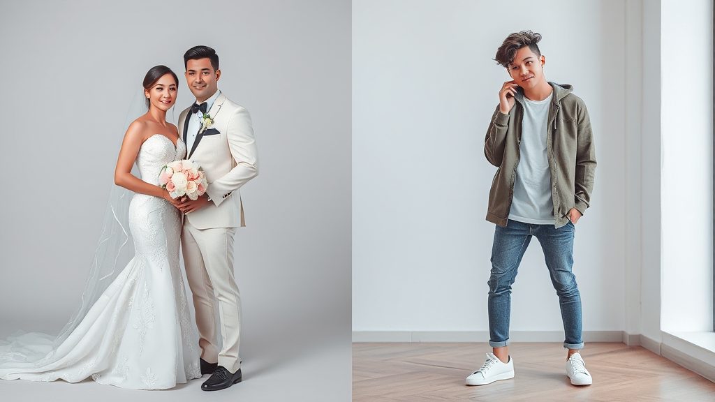 婚纱摄影 vs 人像拍摄：如何选择适合你的服务？